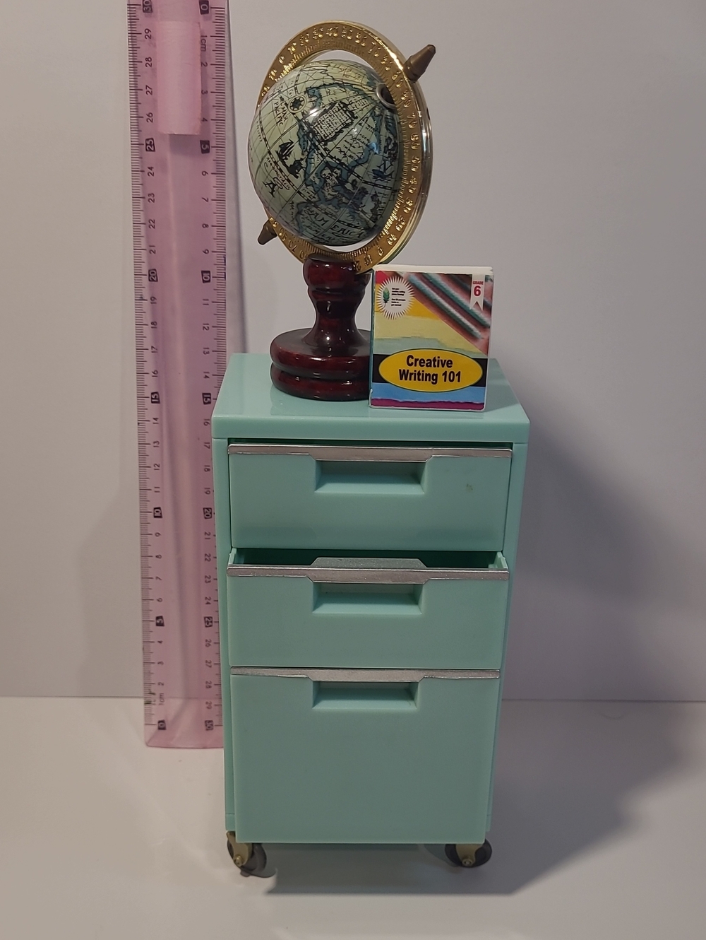 Mint Green 3-Drawer Kids Storage Cabinet And Book .. Brand: